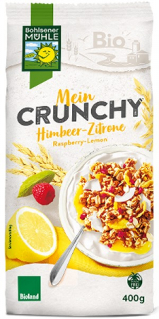 Tendinte - Musli bio Crunchy cu zmeura si lamaie, 400g Bohlsener Muhle
