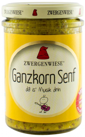 Mirodenii - Mustar bio cu seminte de mustar intregi, 160ml Zwergenwiese