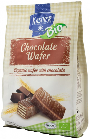 Biscuiti si napolitane - Napolitane bio cu ciocolata, 175g Kastner