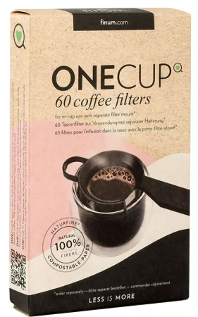 Ajutor in bucatarie - Onecup, 60 de filtre naturfine pentru cafea, Riensch&Held