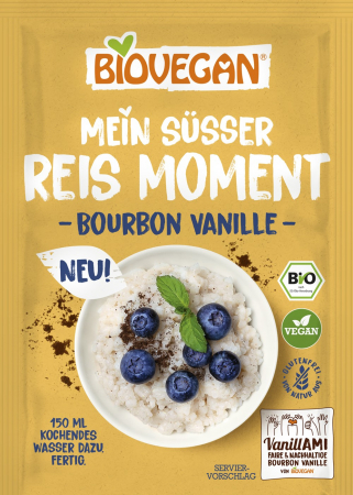 Orez, Faina si Premixuri - Orez bio cu vanilie, vegan, 56g Biovegan
