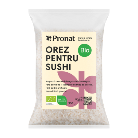 Tendinte - Orez bio pentru sushi, 300g Pronat