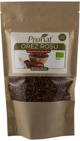 Leguminoase si seminte - Orez rosu bio, 250g Pronat