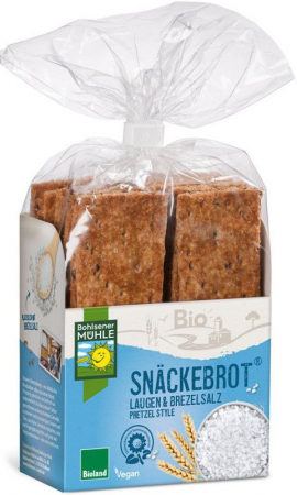 Snacksuri - Paine bio crocanta cu sare de mare, 200g Bohlsener Muhle
