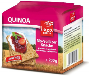 Snacksuri - Paine bio crocanta din faina integrala de quinoa, 200g Linea Natura