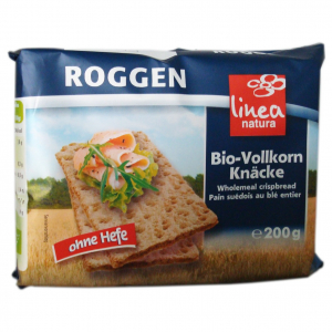 Snacksuri - Paine bio crocanta din faina integrala de secara, 200g Linea Natura