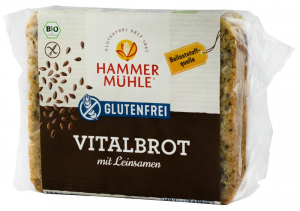 Fara lactoza - Paine Bio Vital cu seminte de in, 250g Hammer Muhle