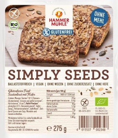 Tendinte - Paine cu 5 seminte, 275g, Hammer Muhle