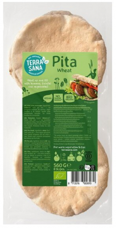 Tendinte - Paine Pita bio din grau, 560g Terrasana