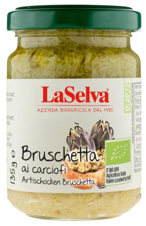 Tendinte - Pasta bio Bruschetta pe baza de anghinare, 130g LaSelva