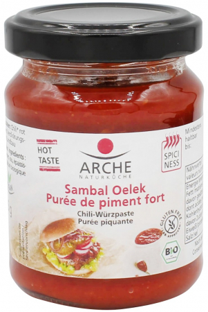 Alimente - Pasta bio de chili Sambal Oelek, 125g Arche