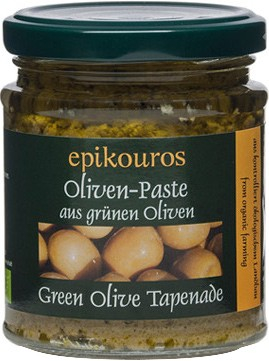 Masline - Pasta din masline verzi tapenade, bio, 190g Epikouros