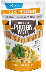 Alimente - Paste bio de soia si quinoa cu continut ridicat de proteine, 200g Max Sport