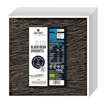 Paste fainoase bio - Paste bio din fasole neagra, 2500g Just Taste