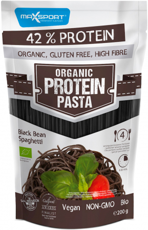 Tendinte - Paste bio din fasole neagra cu continut ridicat de proteine, 200g Max Sport