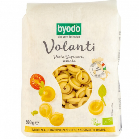 Paste bio din grau - Paste bio Volanti din gris de grau dur