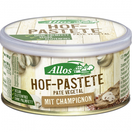 Conserve, Pateuri, creme tartinabile - Pate vegetal bio cu ciuperci champinion, fara gluten