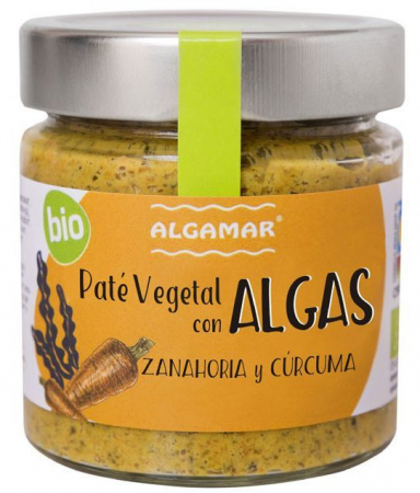 Conserve, Pateuri, creme tartinabile - Pate vegetal cu alge, morcovi si turmeric eco 180g
