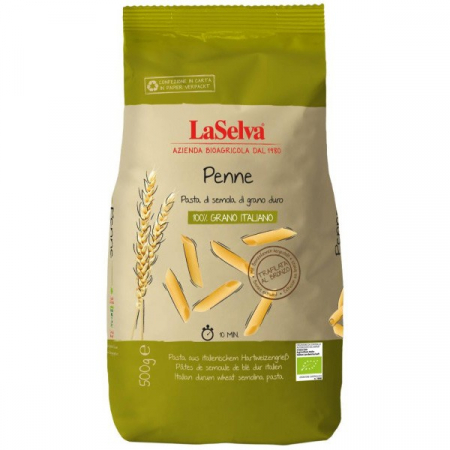 Tendinte - Penne bio din grau dur, 500 g LaSelva