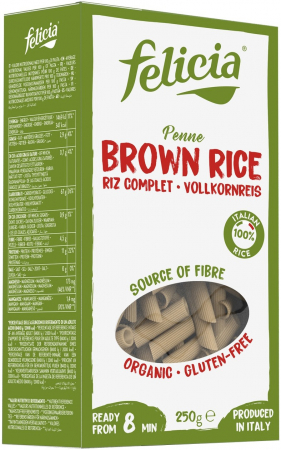 Alimente - Penne bio din orez brun 250g Felicia
