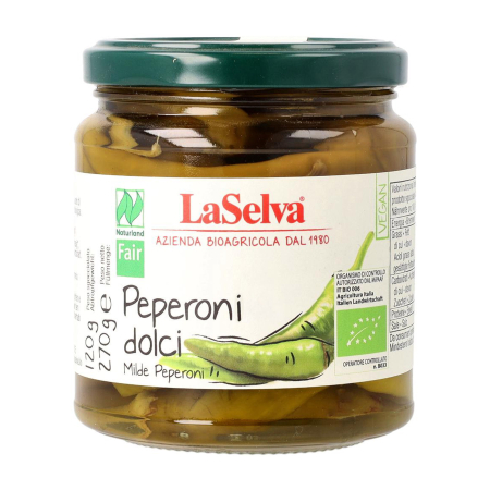 Alimente - Peperoni dulci bio n otet, 270g LaSelva