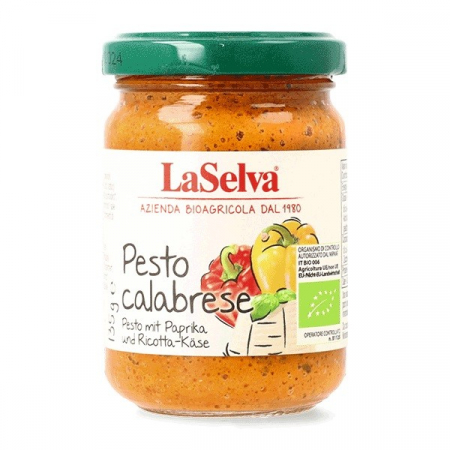 Tendinte - Pesto calabrese din ardei dulce bio, 135g LaSelva