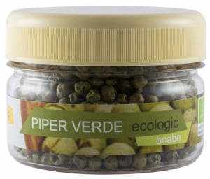 Mirodenii - Piper verde boabe bio, 15g Pronat