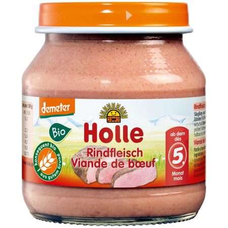 Produse pentru copii - Piure bio cu carne de vita pentru copii +5 luni