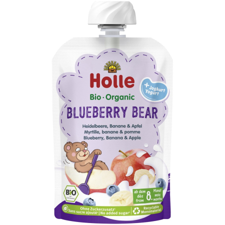 Produse pentru copii - Piure bio de afine, mar si banana pentru copii +8luni