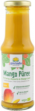 Produse pentru copii - Piure bio de mango, 210ml Govinda