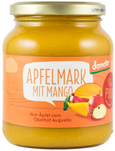 Produse pentru copii - Piure bio de mere cu mango, 360g Nur Puur