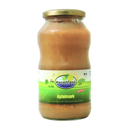 Tendinte - Piure bio de mere neindulcit, 700g Marschland Naturkost