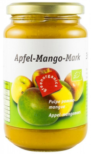 Produse pentru copii - Piure bio din pulpa de mere si mango, 360g Green Organics