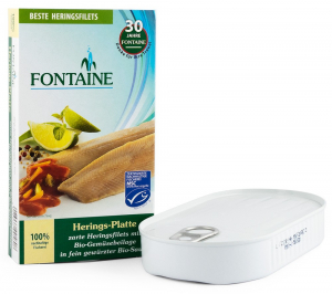 Conserve, Pateuri, creme tartinabile - Platou de hering cu adaos de legume, 200g Fontaine