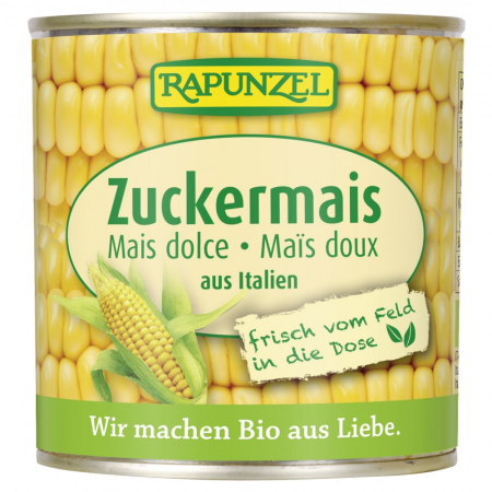 Alimente - Porumb bio dulce la conserva