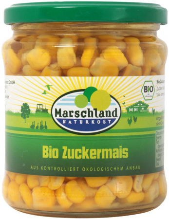Alimente - Porumb dulce bio 330g / 220g Marschland Naturkost