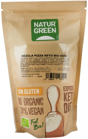 Orez, Faina si Premixuri - Premix bio pentru pizza Keto, 400g Natur Green