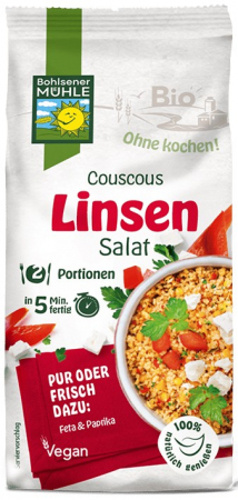 Semipreparate - Premix bio salata de couscous cu linte, 165g Bohlsener Muhle
