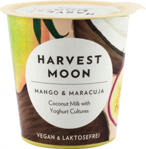 Vegetariana - Preparat bio fermentat din bautura cocos cu mango si maracuja, 125g Harvest Moon