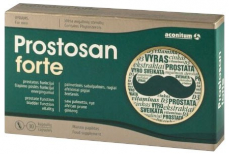 Suplimente si Remedii - Prostosan forte, 30 capsule  - 18,85 g Aconitum