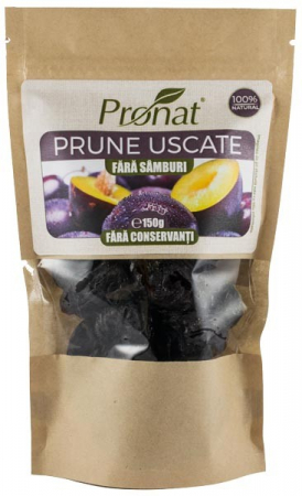 Alimente - Prune fara conservanti si samburi, 150 g