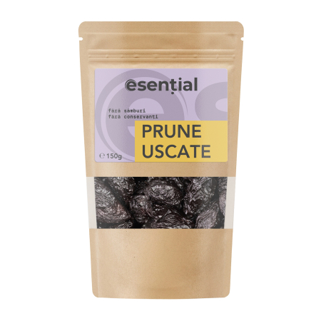 Alimente - Prune fara conservanti si samburi, 150 g Esential