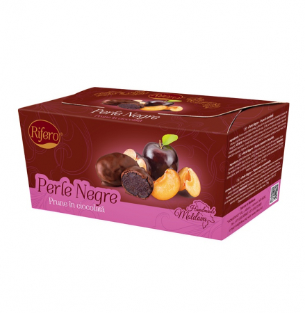 Ciocolata - Prune in ciocolata „Perle Negre” Rifero 200 g
