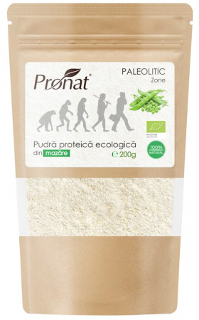 Alimente - Pudra proteica bio de mazare, 200g Pronat