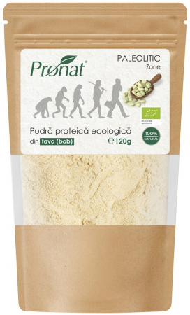 Tendinte - Pudra proteica bio din fava (bob), 120g Pronat