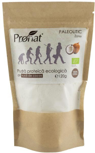 Pudre si prafuri - Pudra proteica bio din nuca de cocos, 120g Pronat