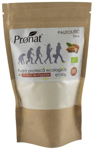 Pudre si prafuri - Pudra proteica bio din samburi de migdale, 150g Pronat