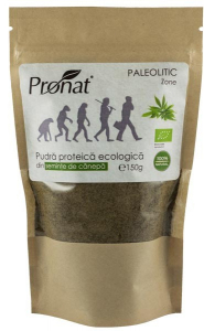 Pudre si prafuri - Pudra proteica bio din seminte de canepa, 150g Pronat