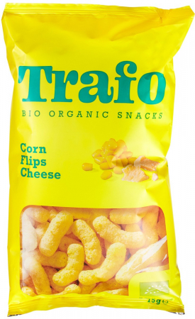 Tendinte - Pufuleti bio din porumb cu cascaval, 75g Trafo