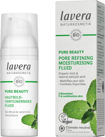 Ingrijire personala - PURE BEAUTY Fluid hidratant cu efect de rafinare a porilor, 50ml Lavera